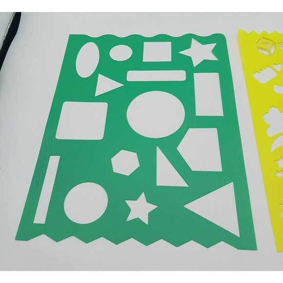 Lot of Scrapbooking Paper Crafting Plastic Stencils Shapes Letters Baby - Picture 10 of 16